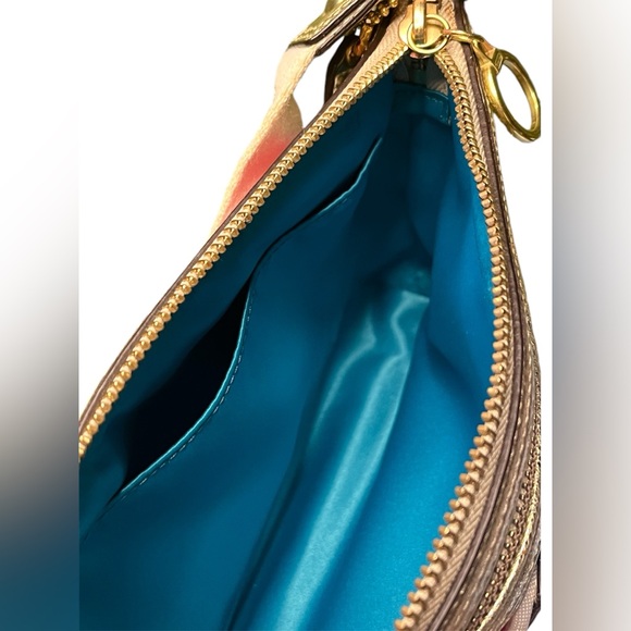 Coach Poppy pop C Rate Gold Multicolored crossbody 43031! COMES WITH POPPY BOX - Picture 10 of 10